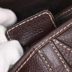 Pre Owned Christian Dior Brown Leather Saddle Handbag