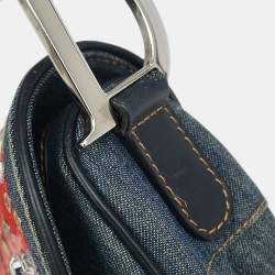 مملوكة مسبقًا حقيبة سرج ديور بلو دينم باتشورك