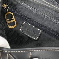 Pre Owned حقيبة كريستيان ديور سدل جلد أسود