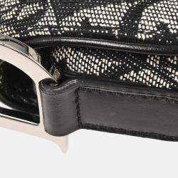 مملوكة مسبقًا حقيبة يد ديور سادل تروتر سوداء