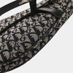 مملوكة مسبقًا حقيبة يد ديور سادل تروتر سوداء