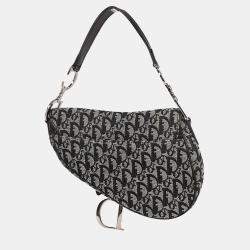 مملوكة مسبقًا حقيبة يد ديور سادل تروتر سوداء