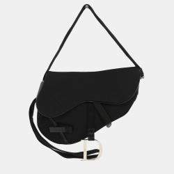 Pre Owned Christian Dior Black Saddle Shoulder Bag