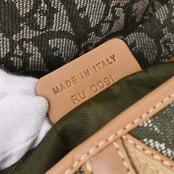 مملوكة مسبقًا حقيبة يد مزدوجة ديور تروتر أخضر