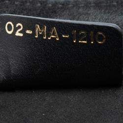 Pre Owned حقيبة يد ديور بوكتوت كبيرة مخملية سوداء مطرزة بقلوب وأضواء مزينة بدبابيس