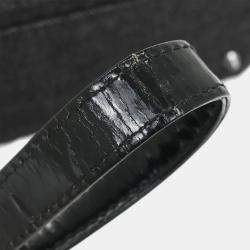 Pre Owned Christian Dior Black Denim Lady Dior Cannage Handbag