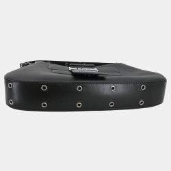 Pre Owned Dior Street Chic Columbus Black Leather Shoulder Bag