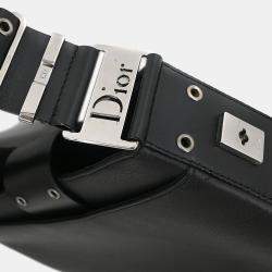 Pre Owned Dior Street Chic Columbus Black Leather Shoulder Bag