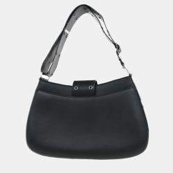 Pre Owned Dior Street Chic Columbus Black Leather Shoulder Bag