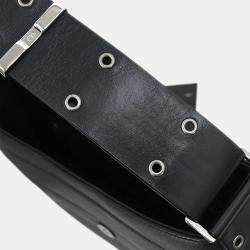 Pre Owned Dior Street Chic Columbus Black Leather Shoulder Bag