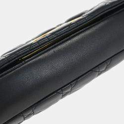 Pre Owned حقيبة ديور ماليش كاناج جلد خروف أسود