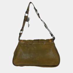 مملوكة مسبقًا Christian Dior Brown Gaucho Shoulder Bag