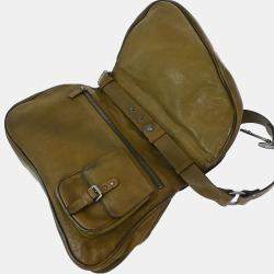 مملوكة مسبقًا Christian Dior Brown Gaucho Shoulder Bag