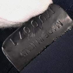 مملوكة مسبقًا Christian Dior Blue Canvas Denim Print Shoulder Bag