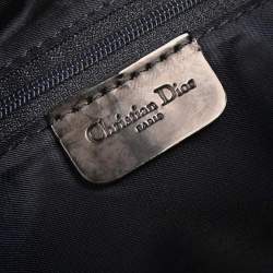 مملوكة مسبقًا Christian Dior Blue Canvas Denim Print Shoulder Bag