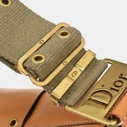 مملوكة مسبقًا Christian Dior Green Beige Street Chic Columbus Shoulder Bag