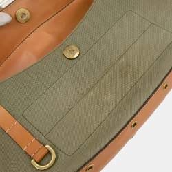 مملوكة مسبقًا Christian Dior Green Beige Street Chic Columbus Shoulder Bag