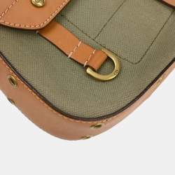 مملوكة مسبقًا Christian Dior Green Beige Street Chic Columbus Shoulder Bag