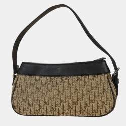 Pre Owned Christian Dior Beige Trotter Handbag