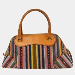 مملوكة مسبقًا Dior Montaigne Brown Calfskin Leather Top Handle Bag