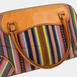 مملوكة مسبقًا Dior Montaigne Brown Calfskin Leather Top Handle Bag