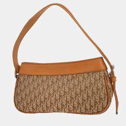 مملوكة مسبقًا Dior Trotter Beige Canvas Shoulder Bag