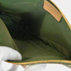 Pre Owned Christian Dior Green Trotter Saddle Handbag