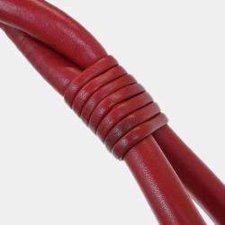 Pre Owned Christian Dior Red Demi Lune Handbag