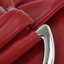 Pre Owned Christian Dior Red Demi Lune Handbag