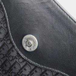 Pre Owned Christian Dior Black Lambskin Leather Shoulder Bag