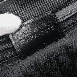 Pre Owned Christian Dior Black Lambskin Leather Shoulder Bag