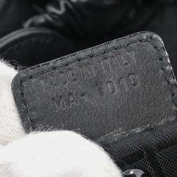 Pre Owned حقيبة يد كريستيان ديور ماليز 2 مسارين جلد سوداء