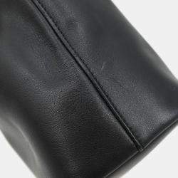 Pre Owned حقيبة يد كريستيان ديور ماليز 2 مسارين جلد سوداء