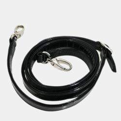 Pre Owned حقيبة يد كريستيان ديور ماليز 2 مسارين جلد سوداء