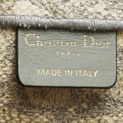 مملوكة مسبقًا Dior Book Medium Grey/White Toile de Jouy Embroidered Canvas Tote