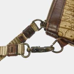 Pre Owned حقيبة كلتش كريستيان ديور تروتر بنية