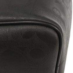 Pre Owned Christian Dior Black Pvc Trotter Duffle Handbag