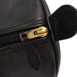 Pre Owned Christian Dior Black Pvc Trotter Duffle Handbag