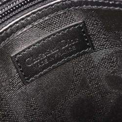 Pre Owned Christian Dior Black Pvc Trotter Duffle Handbag