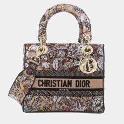 Pre Owned Christian Dior Dior Jardin Magique Lady'S D-Light Medium Handbag