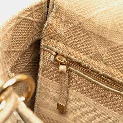 Pre Owned حقيبة كريستيان ديور ليدي دي-لايت/ كتف 2-طريقة قماش بيج