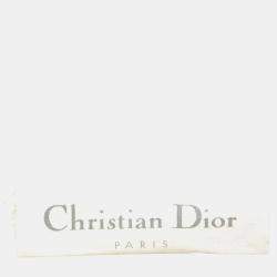 Pre Owned حقيبة يد/كتف ديور كاناج ليدي كبيرة جلد حمل أسود