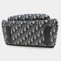 Pre Owned Christian Dior Dior Rider Handbag Pack In Oblique Jacquard