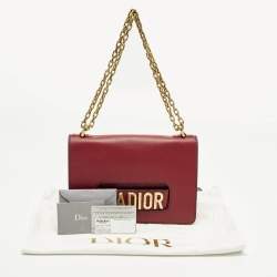 Pre Owned حقيبة كتف ديور "جاديو" جلد رمادي متوسطة الحجم