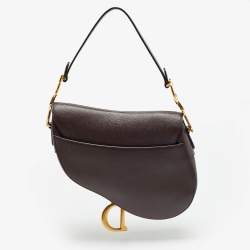 Pre Owned حقيبة كتف ديور سادل جلد أزرق كحلي