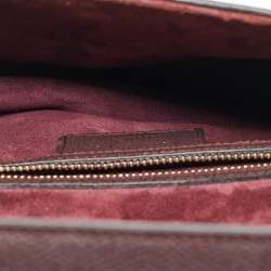 Pre Owned حقيبة كتف ديور سادل جلد أزرق كحلي