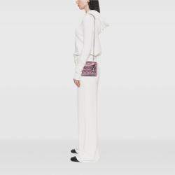 Pre Owned Dior Pink Mini Iridescent Lambskin Cannage Lady Dior