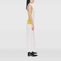 Pre Owned حقيبة ليدي ديور ديور أصفر من جلد الأنغروسكان الصغير كاناج