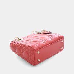 مملوكة مسبقًا Christian Dior Mini Orange Lambskin Lady Dior