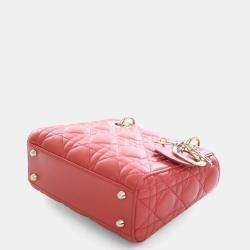 مملوكة مسبقًا Christian Dior Mini Orange Lambskin Lady Dior